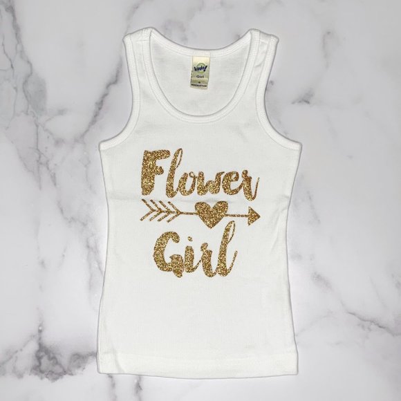 kavio Other - Flower Girl Glitter Tank Top